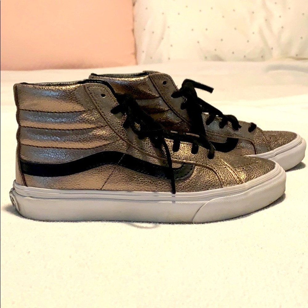 Metallic High Top Sk8-Hi Slim Vans